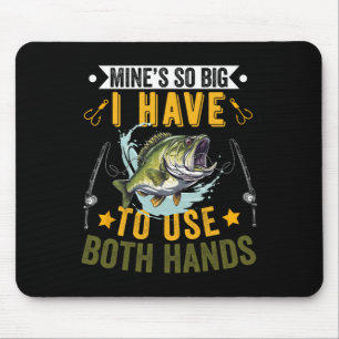 Meiner ist so groß, dass ich zwei Hände gebrauchen Mousepad