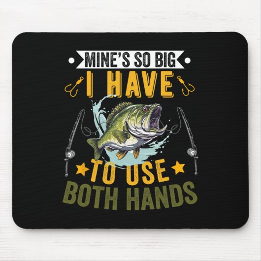 Meiner ist so groß, dass ich zwei Hände gebrauchen Mousepad (Vorne)