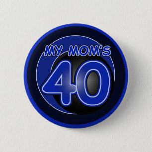 Meiner Mama 40 u. Blau Button
