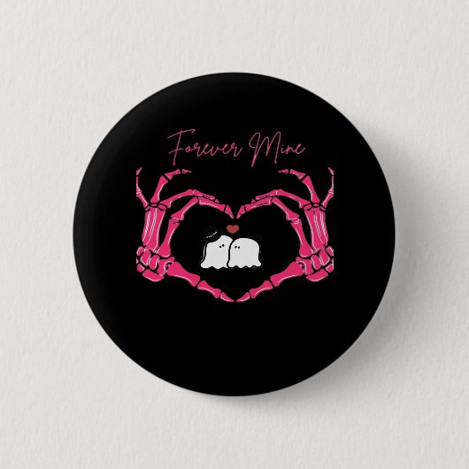 Meiner, Valentinstag Classic - Skeletthörer Button (Vorderseite)