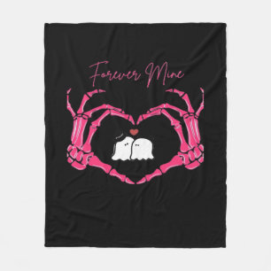 Meiner, Valentinstag Classic - Skeletthörer Fleecedecke