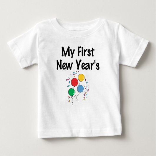Meines ersten neuen Jahres Baby T-shirt (Vorderseite)