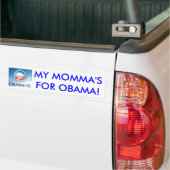 Meines Mommas für Obama Autoaufkleber (Auf Lkw)