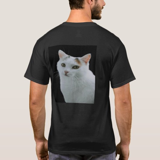 #meining#niedlich#cat Teeshort T-Shirt (Rückseite)