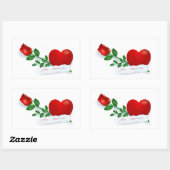 meins rechteckiger aufkleber (Blatt)