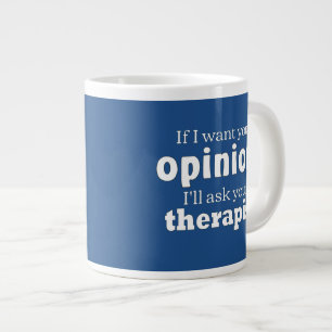 Meinung frag Therapeut wf Jumbo-Tasse