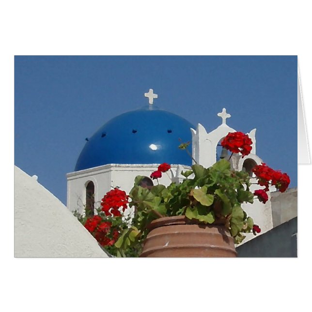 Meinungen der Kirche zu Santorini, Griechenland (Vorderseite (Horizontal))