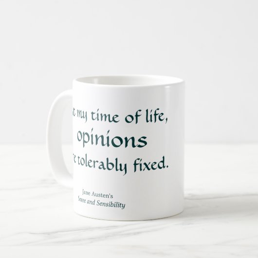 Meinungen Kaffeetasse (Vorderseite Links)