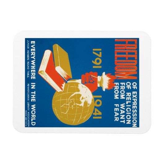 Meinungsfreiheit Magnet (Horizontal)