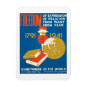 Meinungsfreiheit Magnet (Vertikal)