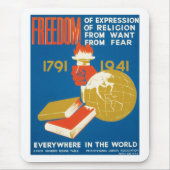 Meinungsfreiheit Mousepad (Vorne)