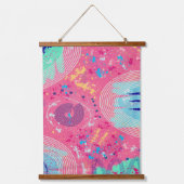 Meinungsfreiheit Wandteppich Mit Holzrahmen (Vorderseite 2)