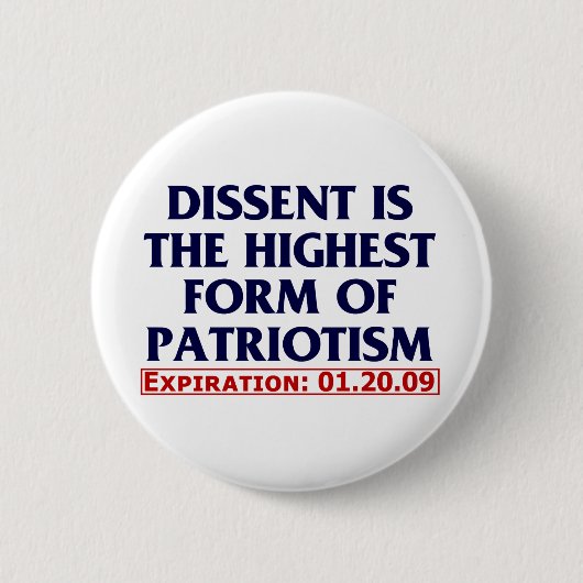 Meinungsverschiedenheit (abgelaufene 01.20.09) button (Vorderseite)