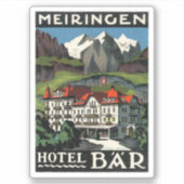 Meiringen Hotel Bar Aufkleber (Vorderseite)