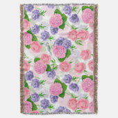 Meise und Blumen Decke (Vorderseite Vertikal)