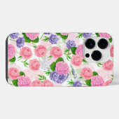 Meise und Blumen iPhone Hülle (Rückseite (Horizontal))