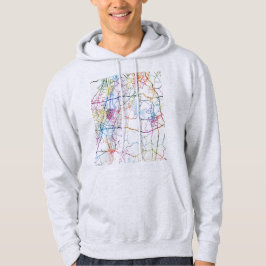 Meishan China City Map Hoodie