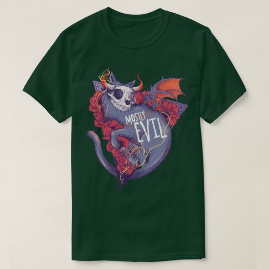 Meist bösartige Katze T-Shirt (Design vorne)