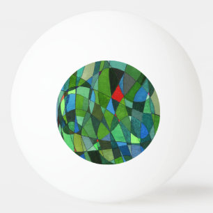 "Meist Grüntöne" Abstrakt Ping Pong Ball Tischtennisball