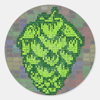 Meist harmlose Mosaikkleber Runder Aufkleber