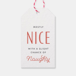 Meist Nice Red Strip Weihnachtsgeschenk-Tag Geschenkanhänger