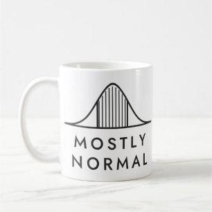Meist Normale Glockenkurve Statistik Humor Kaffeetasse