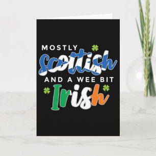 Meist schottisch und ein bisschen irischer St. Pat Karte