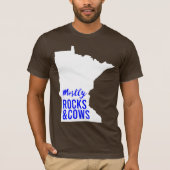 Meist Steine und Kühe Funny Minnesota T-Shirt (Vorderseite)