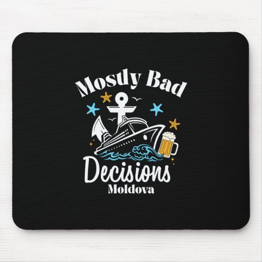 Meistens D Entscheidungen Moldova Spring Break Mousepad (Vorne)