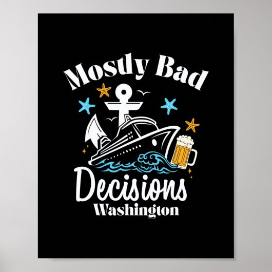 Meistens D-Entscheidungen Washington Spring Break Poster (Vorne)
