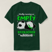 Meistens läuft der leere Skoliose-Krieger2 T-Shirt (Design vorne)