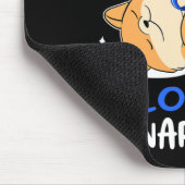 Meistens läuft man auf leerem Alopezie-Krieger Mousepad (Ecke)