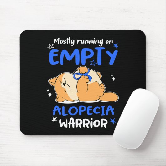 Meistens läuft man auf leerem Alopezie-Krieger Mousepad (Mit Mouse)