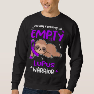 Meistens läuft man auf leerem Lupus-Krieger Sweatshirt