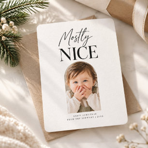 Meistens nette Arch-Baby-Foto-Weihnachtskarte Feiertagskarte