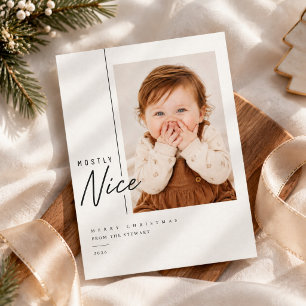 Meistens nette minimalistische süße Baby-Weihnacht Feiertagskarte