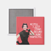 Meistens stehe ich einfach nur da herum, wo ich at magnet (Vorderseite/Rückseite)