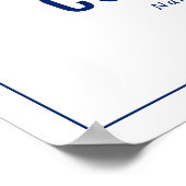 Meister-Abschluss Master-Abschlussfeier Willkommen Poster (Ecke)