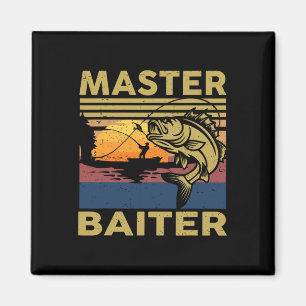Meister Angler Fishing-Shirt Lustiger Opa B Vater Magnet