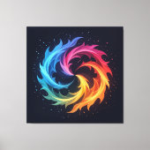 „Meister der 4 Elemente“ Leinwanddruck (Vorderseite)