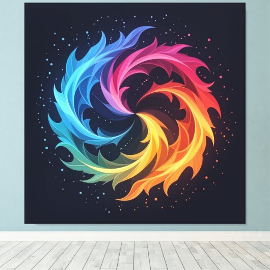  „Meister der 4 Elemente“   Leinwanddruck (Insitu (Holzboden))