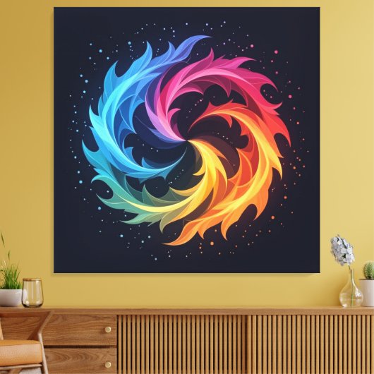  „Meister der 4 Elemente“   Leinwanddruck (Insitu (Wohnzimmer))