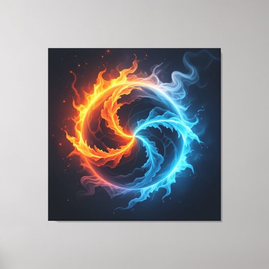 „Meister der 4 Elemente“ Leinwanddruck (Vorderseite)