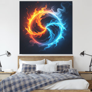 „Meister der 4 Elemente“ Leinwanddruck