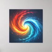 „Meister der 4 Elemente“ Leinwanddruck (Vorderseite)