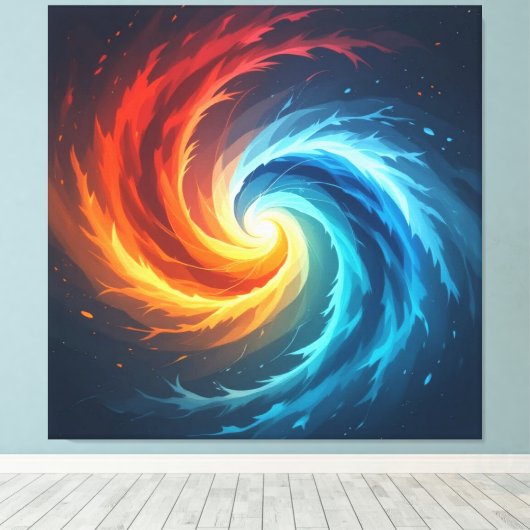  „Meister der 4 Elemente“   Leinwanddruck (Insitu (Holzboden))