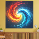  „Meister der 4 Elemente“   Leinwanddruck (Insitu (Wohnzimmer))