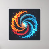 „Meister der 4 Elemente“ Leinwanddruck (Vorderseite)