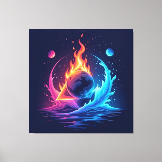  „Meister der 4 Elemente“   Leinwanddruck (Vorderseite)