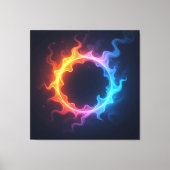 „Meister der 4 Elemente“ Leinwanddruck (Vorderseite)